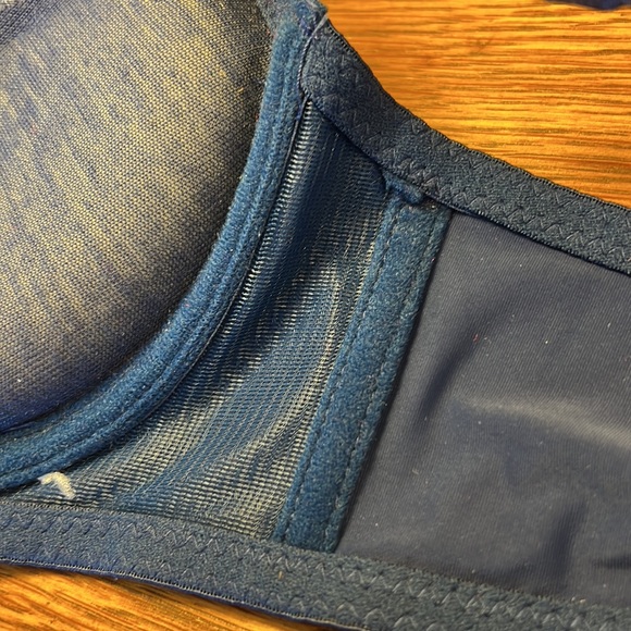 30A Women’s Bra Petite Fit Sexy Style Navy Blue Full Coverage Push Up Bra - Picture 10 of 16